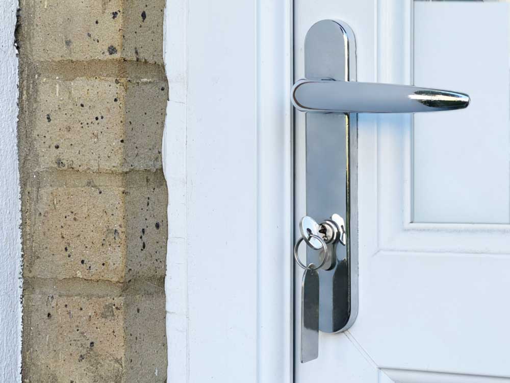 UPVC door handle and euro cylinder lock UPVC door handle and euro cylinder lock