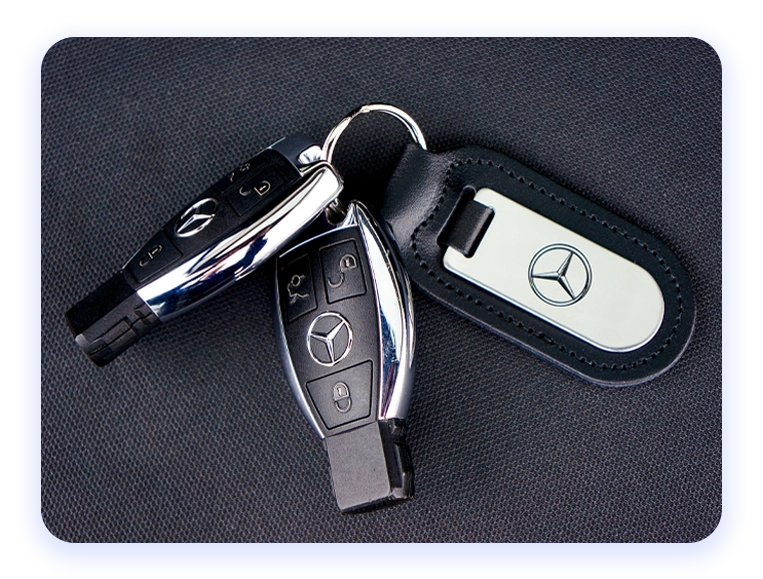Car Keys with green tick